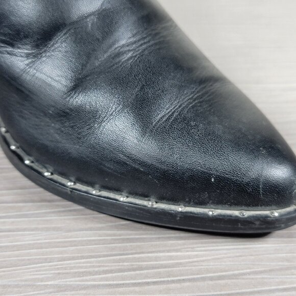 Treasure & Bond Farrah Studded Bootie, Black Leather, Womens Size 8 M - Picture 13 of 15